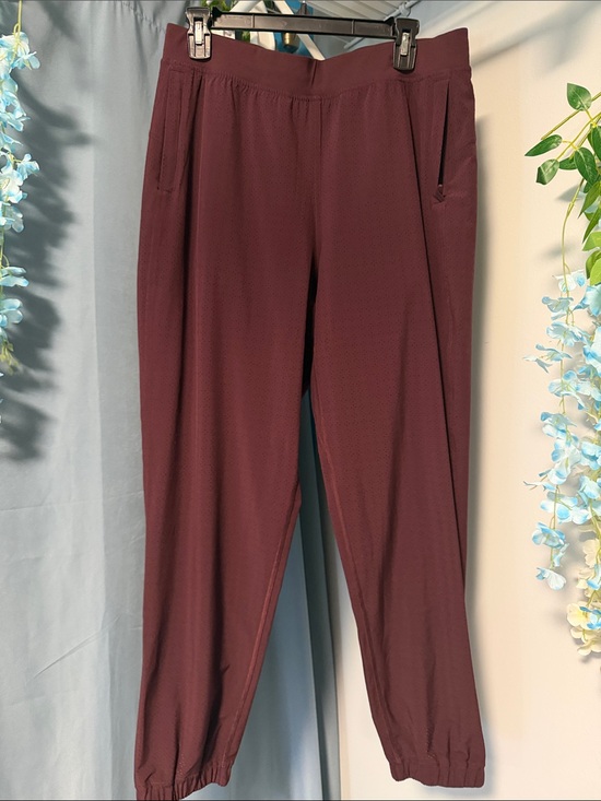 lululemon athletica Pants - lululemon athletica Women's Burgundy Track Joggers 10 NWOT